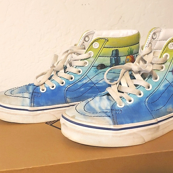 VANS Unisex SPONGEBOB SHOES 5.5 MENS 7 WOMENS - Picture 7 of 11